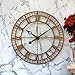 Vintage Clock Hand-Crafted Extra Large Analog Wall Clock/Brass Colour/Detailed Design Artwork / 36 Inch (90 Cm'S)