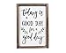 Elegant Signs Today is A Good Day for A Good Day Funny Framed Wood Sign Rustic Funny Sign Rustic Wall Art Gift for Friend (7 x 9)