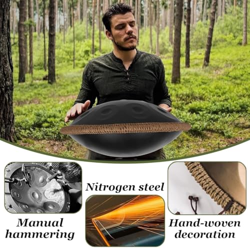 Handpan Drum 22" 10 Notas Oro 440Hz miniatura 4