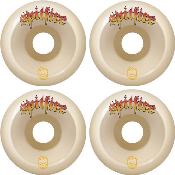 Spitfire Wheels Formula Four Conical Full Venom Script Skateboard Wheels - 54mm 99a (Set of 4)