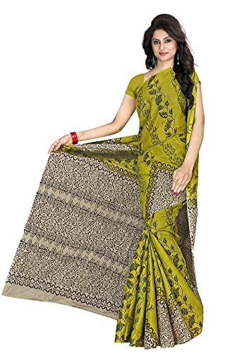 Image of TAMAIRA FASHION Mulmul Pure Cotton Saree For Woman Floral Block Printed |Office Wear Daily Wear Sarees For Women Without Blouse Piece