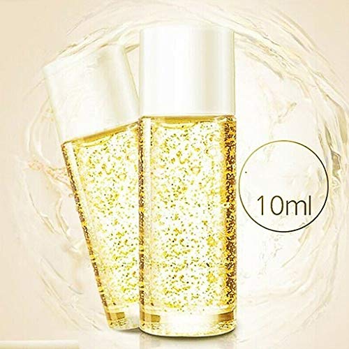 Pure 24K Gold Skin Care Serum Essential Oil, Vmree Foundation Primer Moisturizing Makeup Base Face Oil Make Up Base For Facial, Anti-Aging, Pore Shrin,0.34Fl Oz (10Ml) #TOP7