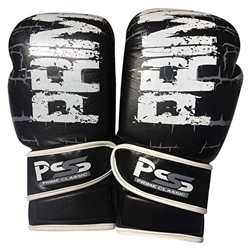 Gant de boxe d'entraînement en cuir véritable d'arts martiaux finition 1060