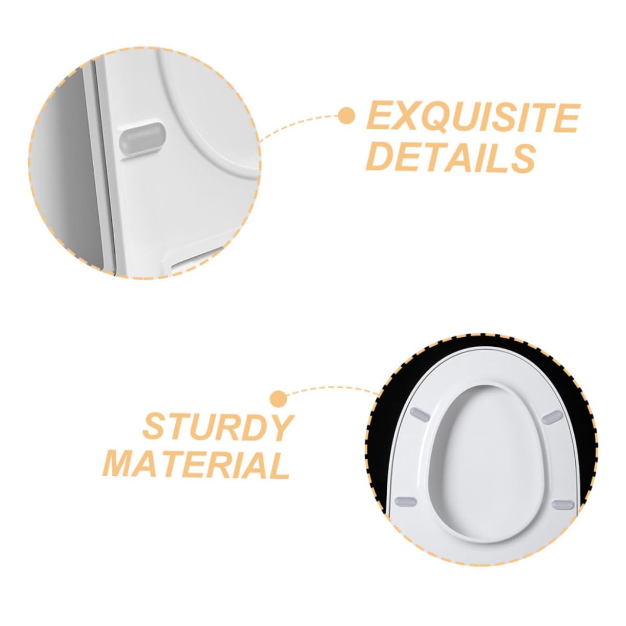 Gadpiparty 2 zestawy Uszczelka Deski Sedesowej Odbojniki Pokrywy Sedesowej Odbojnik Deski Sedesowej Z Tworzywa Sztucznego Odbojnik Deski Sedesowej Odbojniki Bidetowe Do Deski 8szt*2