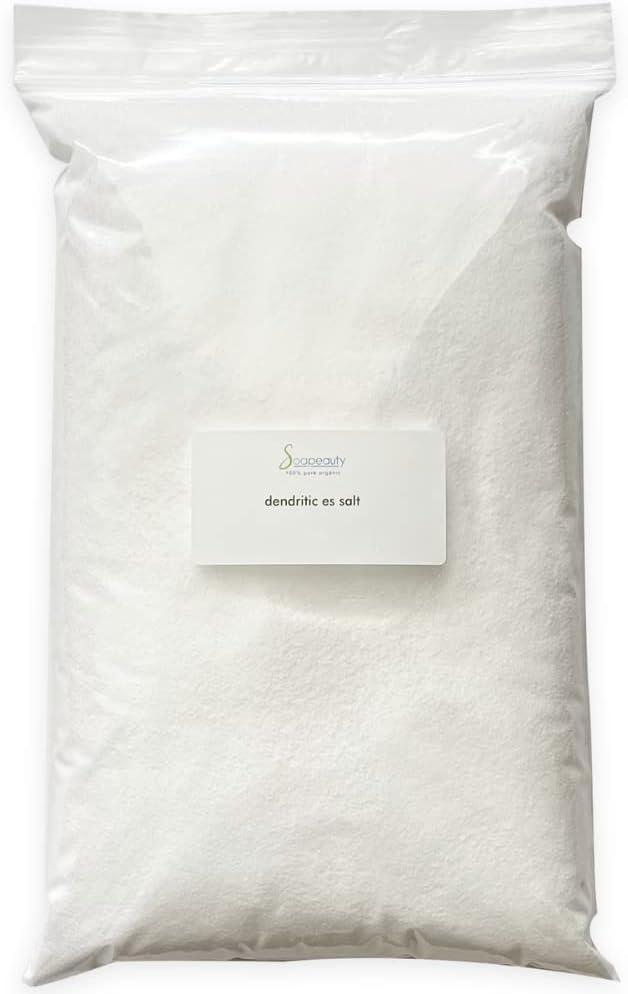 Soapeauty Dendritic Salt | Premium Fine Grain Bath and Body Salt for Scrubs, Exfoliants, and Milk Baths | High Absorption for Fragrance Oils and Essential Oils | 3 lb