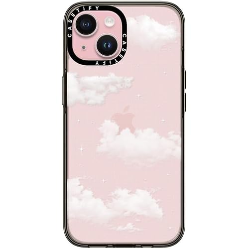 CASETIFY Compact Case for iPhone 15 [Lightweight / 4 ft. 2X Military Grade Drop Protection/Slim] - A Dream - Clear Black
