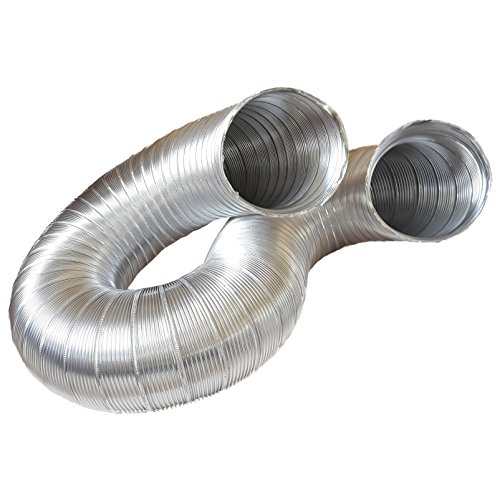 Abluftschlauch, Alu Flex Rohr, Aluminium flexibel Ø 125 /127 mm, 3 m z.B. für Klimaanlagen, Wäschetrockner, Abzugshaube