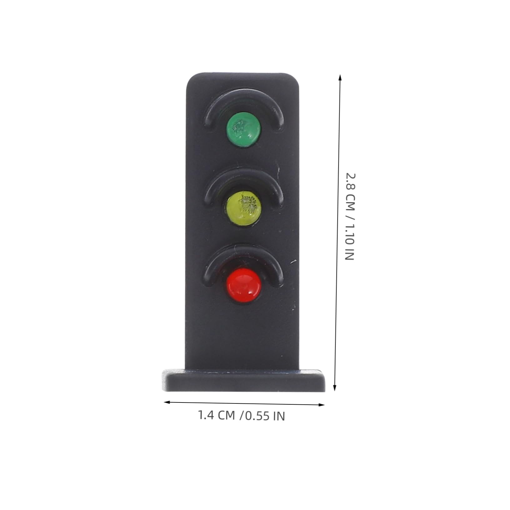 Operitacx Miniature Traffic Light Prop DIY Mini Signal Light Model Luminous Signal Lamp for Railway Scene