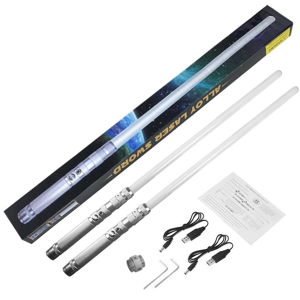 Rgb 7 Colors Change Led Lightsaber Luke Star Jedi Cosplay Cosplay Sword Handle Voice D3j0 Prop Gift Light Metal Vader Saber With