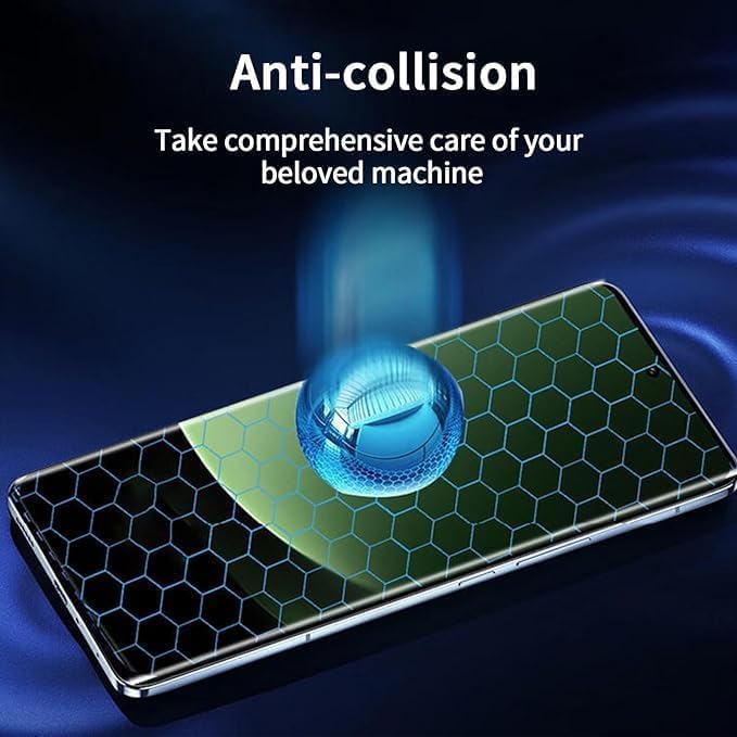 Image of DD SON Tempered Glass Screen Protector Compatible for Samsung Galaxy S24 FE 5G HD Glass with Edge to Edge Coverage and Easy Installation kit,Black