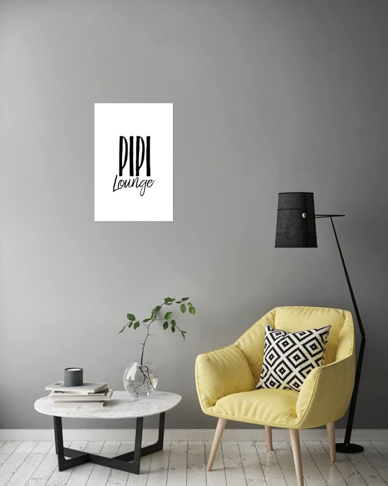 ArtboxONE Poster 'Putz Die Zähne' 120x80cm - Lustiges Badezimmer Motiv Für Kinder