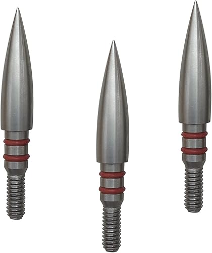 Miniatura 30 de Puntos de flecha de 100/125/150/200/300 granos, puntas de campo de tiro con arco, rosca de acero inoxidable en puntas de campo de tiro con arco