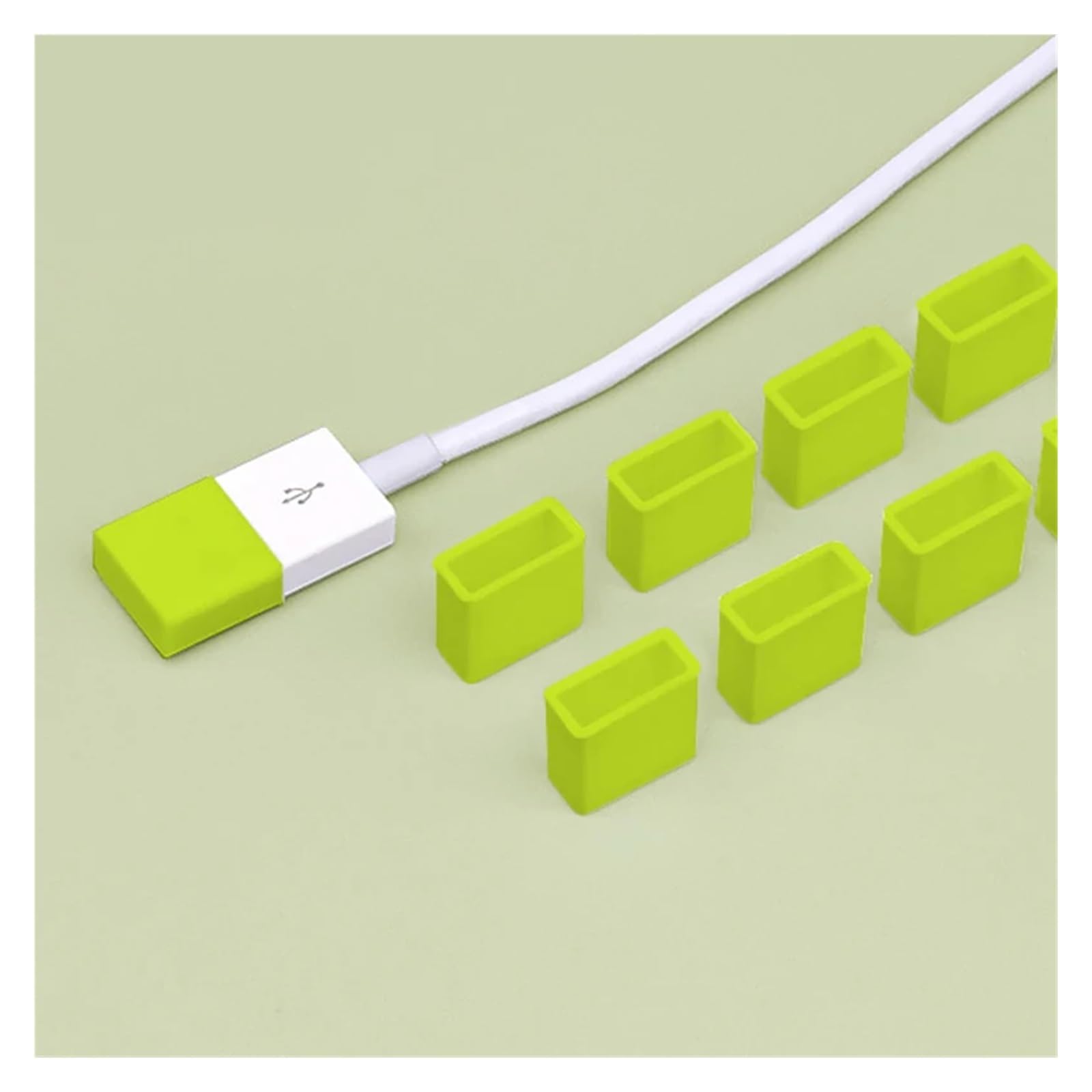 Tapones de silicona USB macho, 50 unidades, para carga, transferencia de datos, cable USB, protector antipolvo