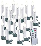 20 Kerzen inklusive Fernbedienungen und deutscher Anleitung. Kabellose LED-Weihnachtsbaumkerzen - Außerdem relevant oder passend zu: Lichterkette, Weihnachten, Stabkerzen, Kerze
