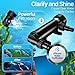 Flexzion Pond UV Lights for Outdoor Ponds - 9W Small Light, 2113-Gal Capacity, 1500L/H UV Pond Clarifier for Outdoor Ponds, Clears Water in Days (CUV-109A)