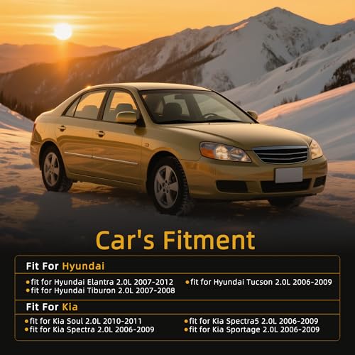 Image of Head Gasket Set with Timing Belt Kit, 2.0L Fit for Elantra for Tucson for Tiburon, Fit for Kia Soul for Sportage for Spectra 2.0L 2006-2012 HS26181PT TCKWP284A(60pcs)