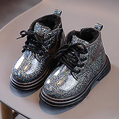 Snow Boots Little Kid Shoes Side Zipper Booties Fashion Boots Low Heel Short Booties Winter Snow Boots3