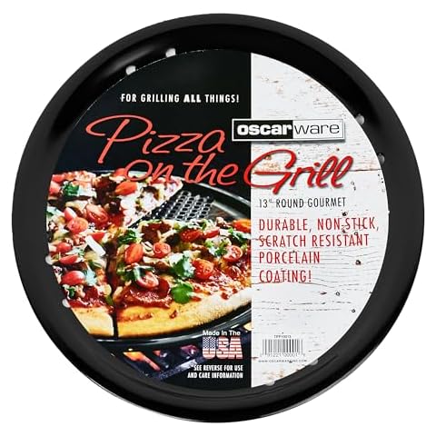 Oscarware Gourmet Porcelain Pizza on The Grill Cover