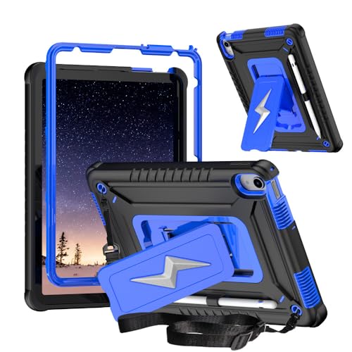Coque silicone iPad 8ème génération 10.2 avec support rigide et sangle amovible