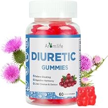 Aromlife Diuretic Retention Gummies for Water Retention & Bloat, Herbal Diuretic Water Away Gummies with Milk Thistle for Digestion, 60 Count Sugar-Free Vegan Fluid Balance Gummy for Men and Women