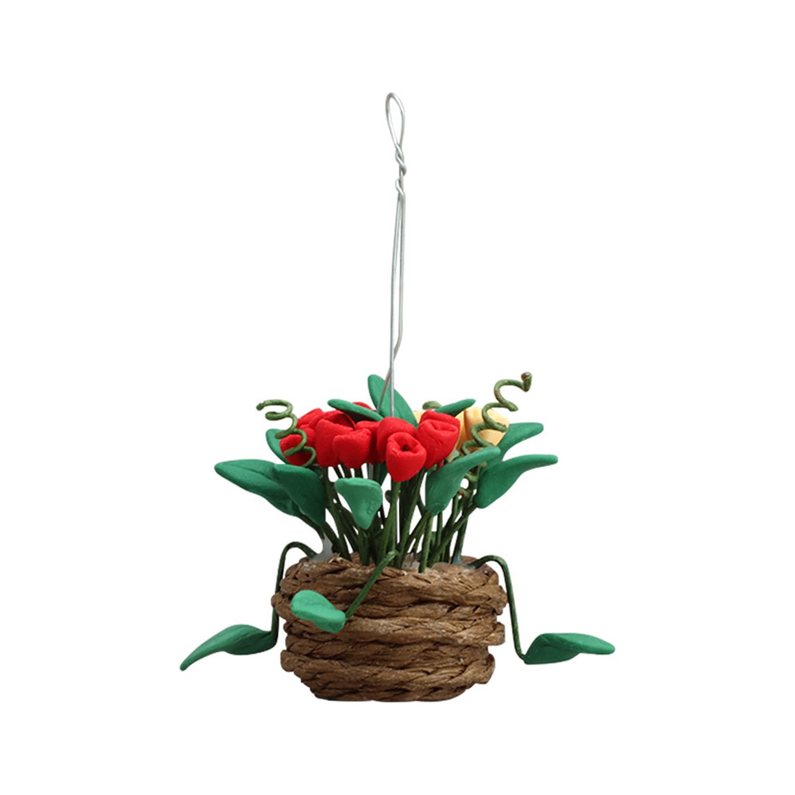 Realistic Small Flower Arrangement Permanent Rosin Artisan Deck Model House Display Permanent Rosin Model House Bush