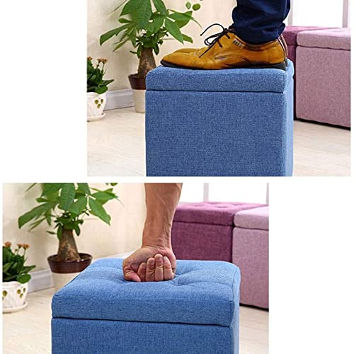 Tabouret siège coussin de pied carré pour gagner de l'espace - 5