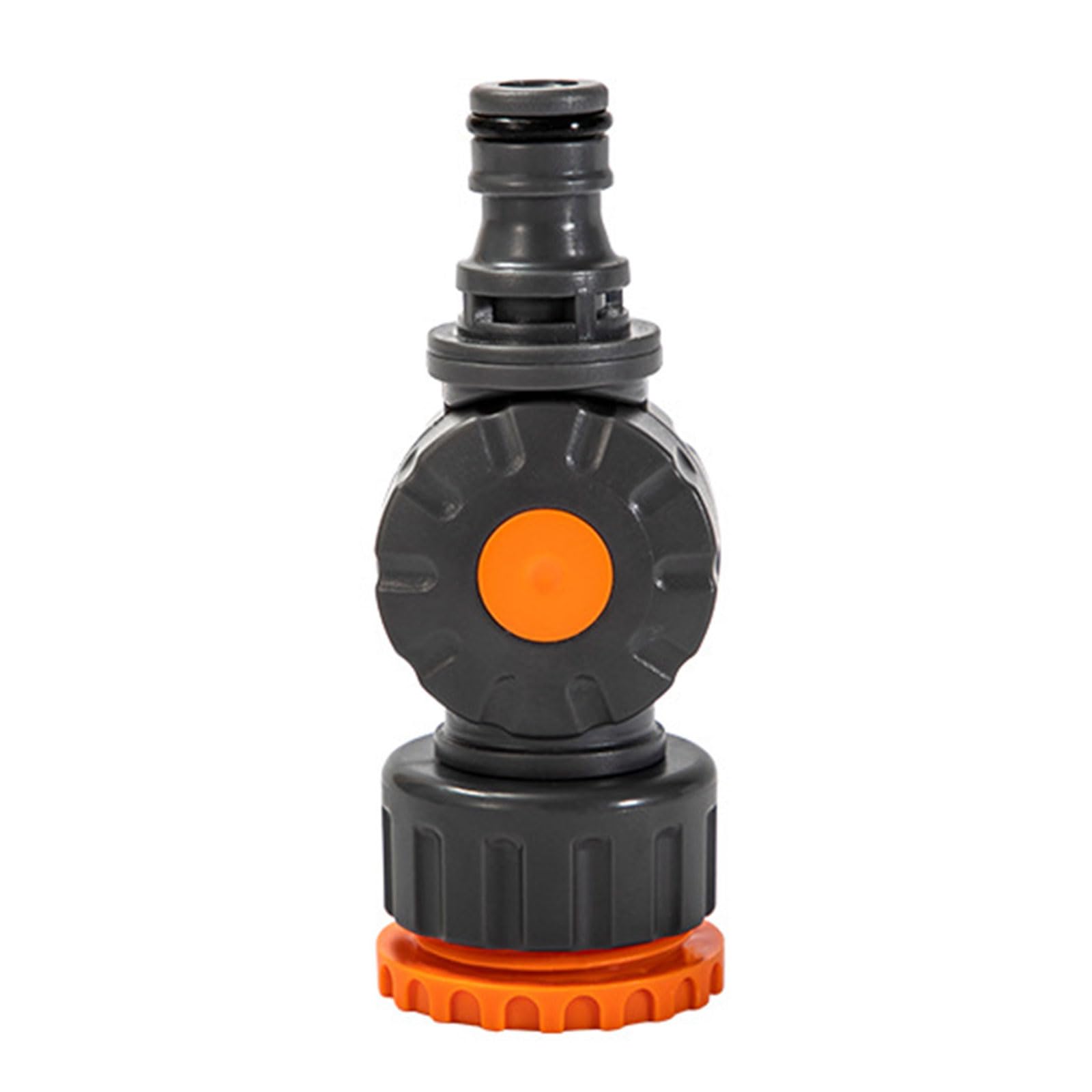 Garden Hose Adapter Fitting with Build in Flows Switches Double 6 Point Internal Thread for Irrigation Systems Resistant Faucet Valves