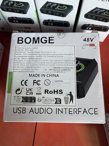 BOMGE 22M USB オーディオインターフェイス の商品画像 9