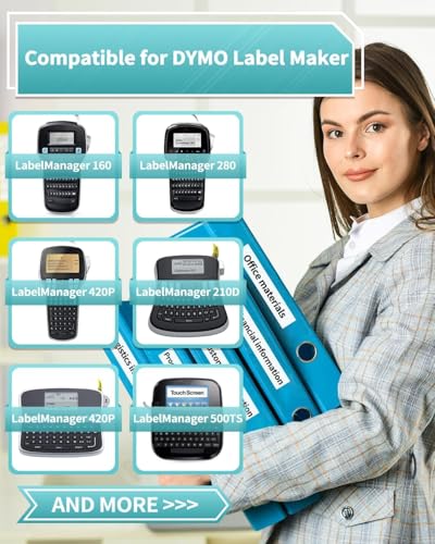 Ruban Dymo D1 45013 Vixic à impression nette et haute adhérence pour LabelManager 160 - 2