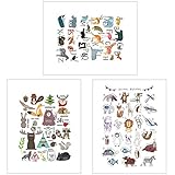 3.Maravillosa decoración:Nuestros cuadros decorativos para la habitación bebé embellecen cada espacio y le brindan un estilo individual. Nuestras láminas para enmarcar son ideales para los marcos de cuadros convencionales, pero también pueden ser fijados fácilmente con chincheta o pueden ser pegados directamente a la pared.