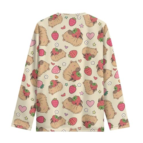 HUIACONG Crewneck Long Sleeve Tee Shirt for Boys Girls Sweatshirt for Children2