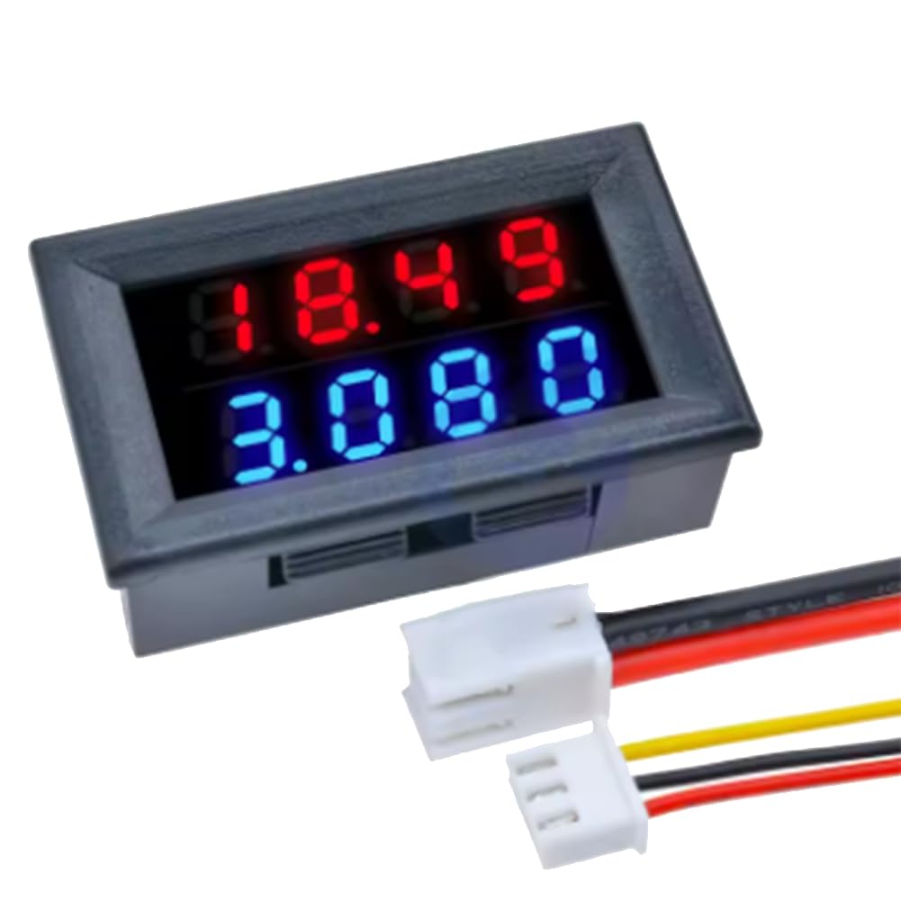 Littimoon DC 0-100V 10A LCD Display Digital Voltmeter Ammeter Wattmeter Voltage Current Power Meter Volt Detector Tester 1000W
