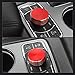 LECART Red Car Accessories Fit for Jeep Grand Cherokee 2014-2021 Central Multimedia 4WD Switch Knob Cover Aluminum Alloy Auto Interior Decor Trim 1 Pack