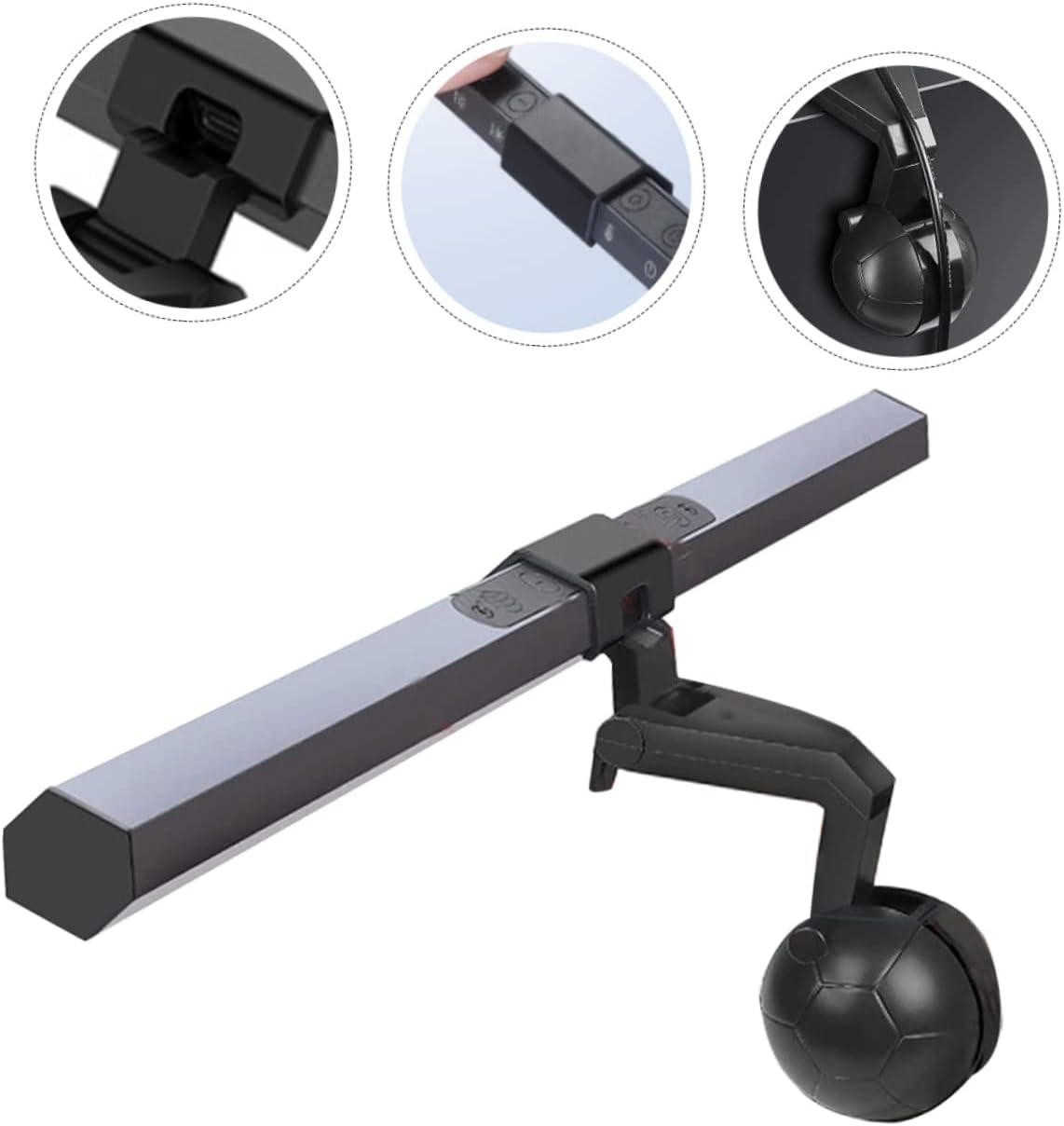 Gadpiparty Monitor Light Bar USB Led Screen Lamp for Desk Gaming Eye-Care Dimming Function Rotation Convenient Installation for Home Office and Study