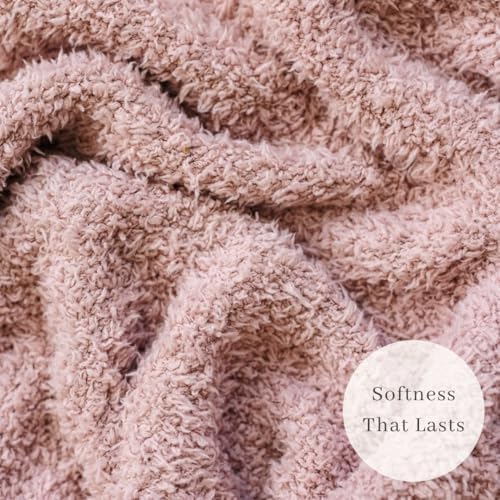 Image of SARANONI Bamboni Baby Blanket | Luxury Plush Super Soft Blanket | Breathable Comfort Infant Baby Blankets for Boys & Girls | Pink, Mini - 15 inch x 20 inch