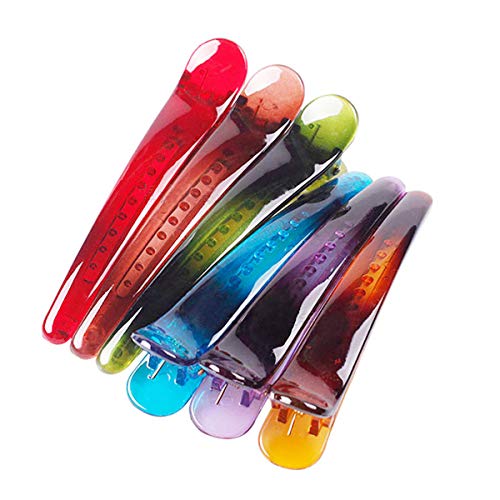 Fodattm 12PCS Pinzas de Peluquería Plásticas Coloridas miniatura 2