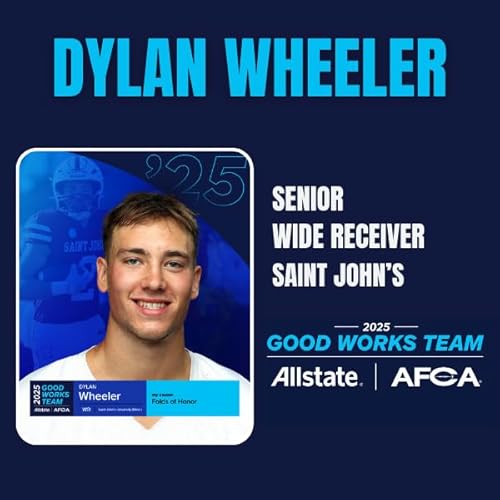 Dylan Wheeler: Saint John's WR & Allstate AFCA Good Works Team Member Making an Impact