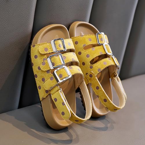 IWIHMIV Girls Sandals Summer Sports Hiking Beach Shoes with Adjustable Straps Comfortable Soft Sole Non Slip Sandals4