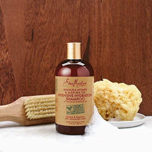 Sheamoisture Manuka Honey & Mafura Oil Shampoo With Fig Extract And Baobab Oil - Hydrate + Replenish, Shea Moisture Curly Hair Products To Nourish And Soften Hair, 13 Oz Ea (Pack Of 4) #TOP7