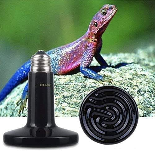 EatingBiting E27 Socket 200W 110V Ceramic Infrared Heat Emitter Brooder Coop Pet Infrared Lamp Bulb 20,000 Hours Non-Stop Transmit Heat…