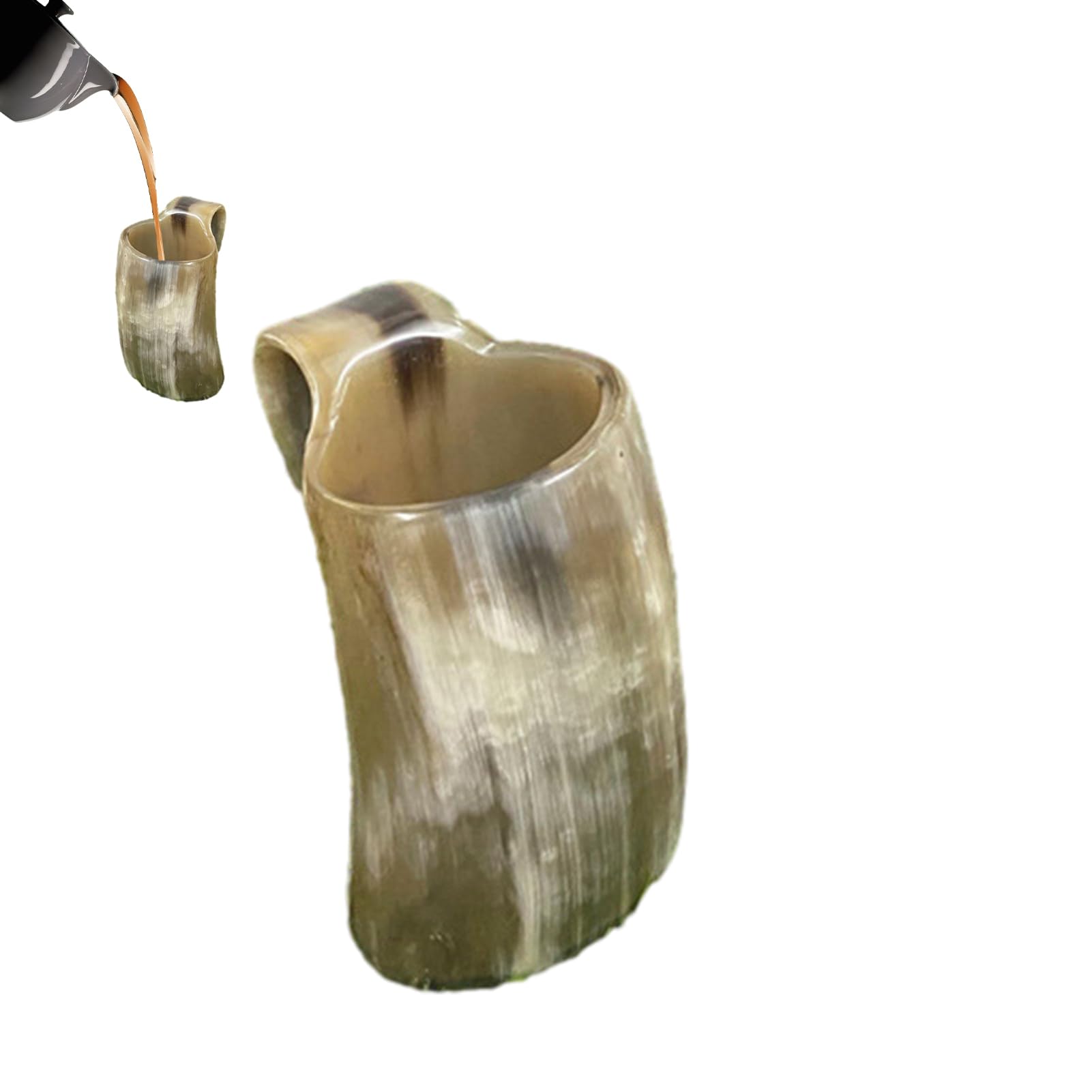 Amazon｜ncba バイキング ドリンキング ホーン カップ、ホーン マグ