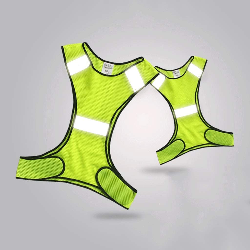 IRYZE Reflektorweste Warnweste Reflektierender Anzug for Nachtlauf, reflektierende Sicherheitsweste mit einstellbarem Riemen ultra-dünn Sicherheitsweste Warnschutzweste