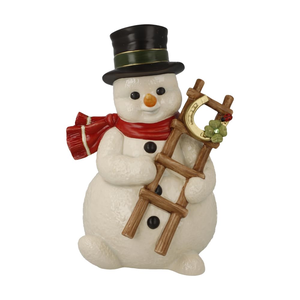 Goebel Figura de muñeco de Nieve de la Suerte - Muñecos de Nieve Navidad