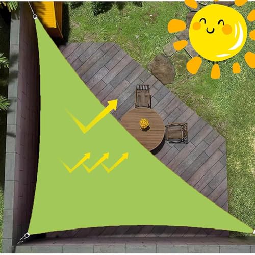 Voile d'auvent perméable triangulaire 2.4m imperméable pour pergola - 7