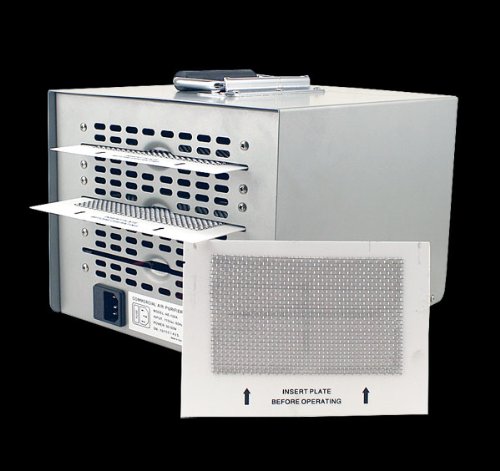 A single ozone plate removed from the generator, showing its mesh surface.