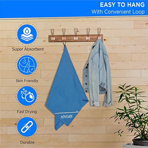 image for ReActive Non-Slip Yoga Microfiber Mat Towel Hot Yoga Pilates Workout, 