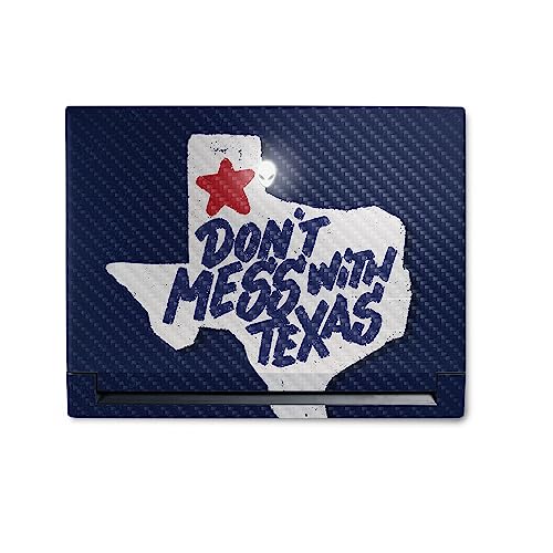 Image of MightySkins Carbon Fiber Skin Compatible with Alienware M18 R1 (2023) Full Wrap Kit - Dont Mess with Texas | Protective, Durable Textured Carbon Fiber Finish | Easy to Apply | Made in The USA