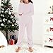 Girls Fleece 𝐏ajamas Fuzzy Furry Trendy Christmas Outfits Pullover Sweatshirt and Jogger (Light Pink, 15-16 Years)