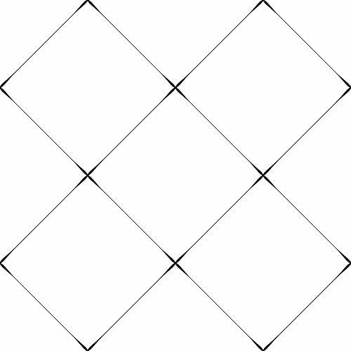 Miniatura 5 de RoomMates RMK12035RL Papel tapiz geométrico de azulejos de diamante blanco y negro