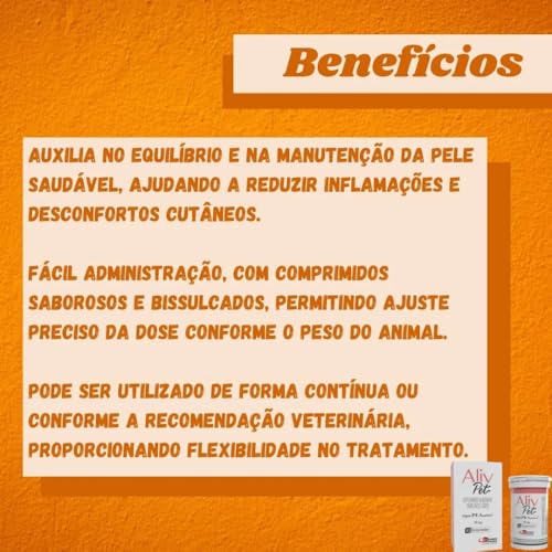 2 Aliv Pet 50 Mg Suplemento Alimentar para Cães Cachorro Cão Gatos 80 comprimidos Kit